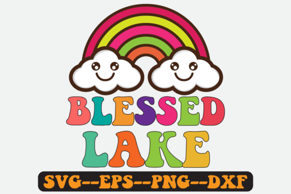 Blessed Lake Quote Retro Svg Design
