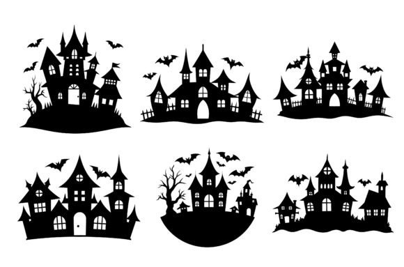 Haunted House Vector Illustrations