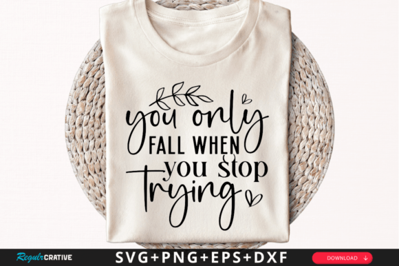 You Only Fall When You SVG Design